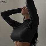 New Trendy Solid Color Tight Yoga Casual Wide Leg Pants Two-Piece Set Women Winter Cloth Sets