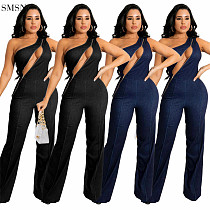 Sleeveless Jean Fabric Women Jumpsuit 2021 Sexy Women One Piece Jumpsuits Jumpsuit Women