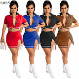 Casual Summer Two Piece Skirt Set Skirt Two Piece Set Women Sets Two Piece