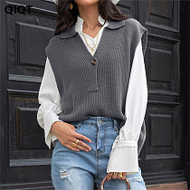 Fashionable Best Design Women Clothes Kint Top Tunic Tops Women Sweater Ladies Blouses Sweater