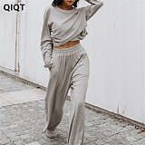 Wholesale High Quality Casual Two Piece Pants Set Winter Two Piece Sets Women Clothing
