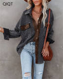 High Quality Women Clothing Coat Women Coat Fashion Lapel Long Sleeve Women Jacket