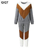 High Quality Solid Color Casual Two Piece Pants Set Winter Two Piece Sets Women Clothing