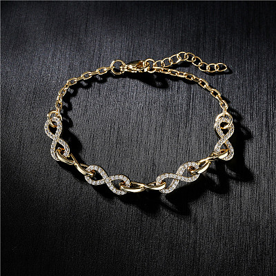 Bracelets Women Ins With Copper Plated Gold Zircon Jewelry Bracelet Pandora Bracelet