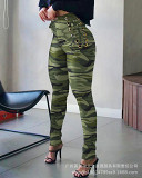 2021 Women's Autumn New Camouflage Waist Tights leggings pants
