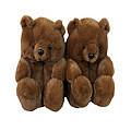 Teddy bear slippers colorful home thickened warm slippers