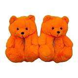 Teddy bear slippers colorful home thickened warm slippers