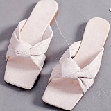 2022 summer flat bottom strap simple slippers women's outer wear sandals