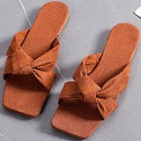 2022 summer flat bottom strap simple slippers women's outer wear sandals