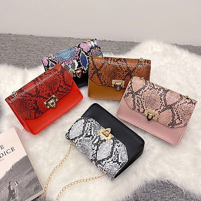 2022 Snake Print Stylish One Shoulder Crossbody Tote Bag