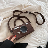 Matte Texture Camera Bag Handbag Shoulder Bag Cross Body Bag