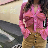 High Quality Lady Blouse Women Tops Blouses Shirt Women knitted Crop Tops