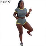 Best Seller Summer Fashion Solid Color Sports Sets For Women