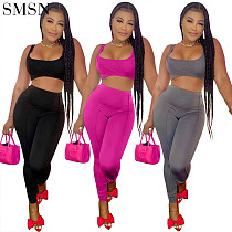 New Arrived Two Pieces Sexy Jogger Legging Set For Women
