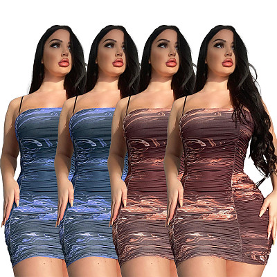 wholesale clothing print sexy bodycon women dress