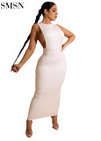 New Arrival Sexy Casual Solid Color Maxi Dress For Women