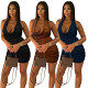solid color wholesale clothing women sexy sleeveless mini dress