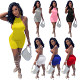 wholesale clothing women jumpsuit solid color backless sexy sleeveless one piece jumpsuit