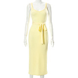 New Design Summer Clothes Casual Dresses Women Knit Dress Elegant Casual Dresses