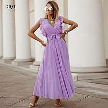 Latest Design Summer Trending Dress Chiffon Dress Women Elegant Casual Dresses