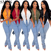 Fashionable pure color women's suits small coat women sex appeal t shirt hot sexy women  top