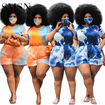 Amazon Women color print oversized women shorts jumpsuit