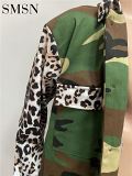 Amazon sells leopard-print camo casual work wear coats women jacket