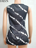 New Pattern print sleeveless vest T-shirt top