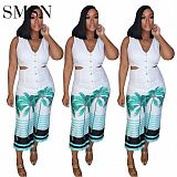 2022 Fashion positioning printed sleeveless Women Jumpsuit 2022 Women One Piece Bodycon Jumpsuits And Rompers