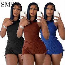 Amazon selling summer tank tops sport casual Bodycon One Piece Women Jumpsuits And Rompers Women Jumpsuit 2022
