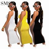Amazon hot sale summer perspective mesh stitching hip wrap sexy Fashion Women Casual Plus Size Dress For Women