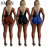 Amazon selling summer tank tops sport casual Bodycon One Piece Women Jumpsuits And Rompers Women Jumpsuit 2022