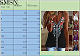 Hot selling 2022 national style printed halters sleeveless T-shirt women's top