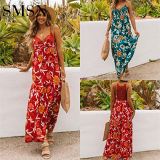 Summer Casual Dress new lace splicing V collar condole take holiday ethos quality dress