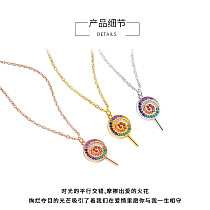 Lollipop necklace women's new micro set necklace