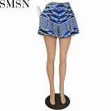 Women's clothing fashion sexy print loose shorts with pocket