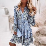 Summer women's floral patchwork skirts are hot layered mini dresses