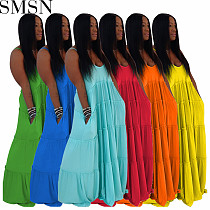 Plus Size Dress women's clothing dress strap dress sleeveless cake dress