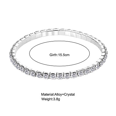 Anklet multilayer full diamond anklet creative simple shining Cuba inlaid diamond anklet wholesale