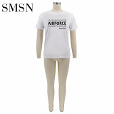 women clothing Cotton round neck T-shirt short sleeve casual top
