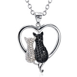 Amazon new fashion creative cat pendant necklace for women