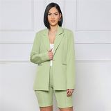 Womens business wear suits casual blazer set for women clothes 2022