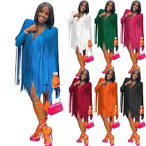 New arrivals tassel design bodycon mini dress sexy dresses women night