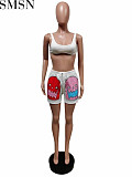 Two Piece Set Women Clothing 2022 Summer custom short pants Matching Sets for women