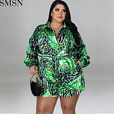 Bodycon Jumpsuit large size women clothing wholesale summer new printed long sleeved jumpsuit