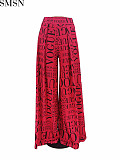 European and American women clothing wins Amazon hot sale printed trousers