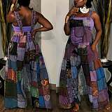 One Piece Jumpsuit Amazon hot sale printed bohemian style suspender pants