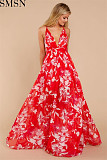 Plus Size Dress Amazon Ebay popular European and American deep V neck backless chiffon dress