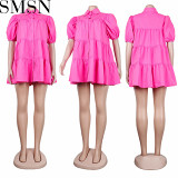 Plus Size Dress Amazon hot sale European and American leisure loose dress