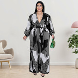 Sexy women jumpsuits Wholesale Supply Long Sleeve One Piece Bell Bottom Pants